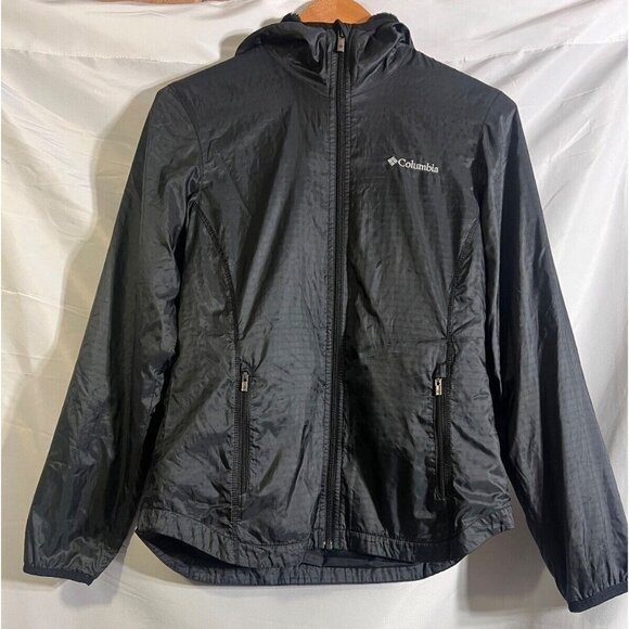 Columbia Women's Heavenly Hooded Jacket Coat Velour Insulated Size S- BLack - Picture 1 of 8